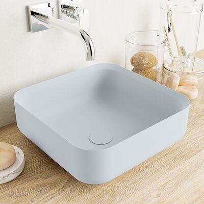 MONDIAZ BINX Waskom solid surface 36cm kleur Clay / Clay
