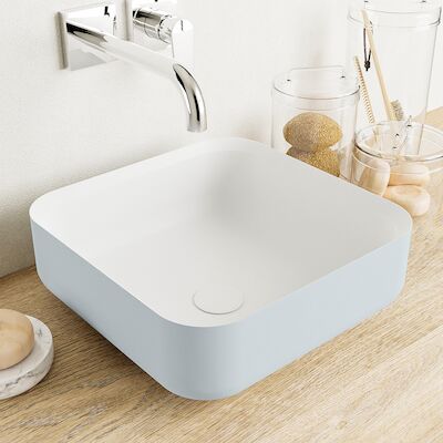 MONDIAZ BINX Waskom solid surface 36cm kleur Clay / Talc