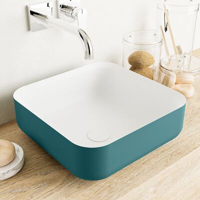 MONDIAZ BINX Waskom solid surface 36cm kleur Smag / Talc