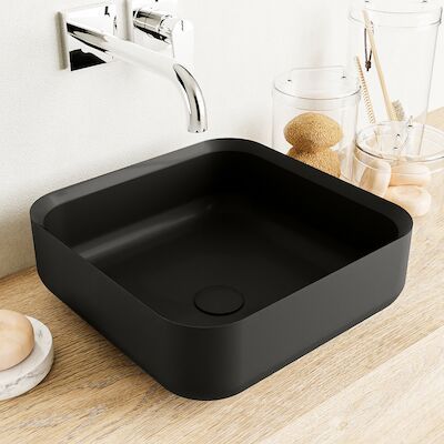 MONDIAZ BINX Waskom solid surface 36cm kleur Urban / Urban
