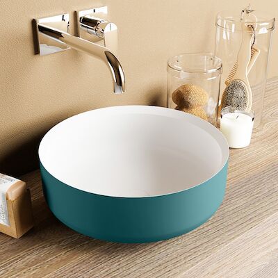 MONDIAZ COSS Waskom solid surface 36cm kleur Smag / Talc