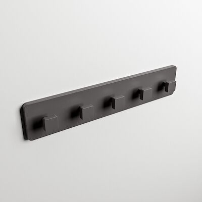 MONDIAZ EASY Handdoekhaakjes 45cm solid surface kleur DarkGrey
