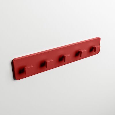 MONDIAZ EASY Handdoekhaakjes 45cm solid surface kleur Fire