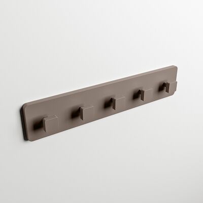 MONDIAZ EASY Handdoekhaakjes 45cm solid surface kleur Smoke
