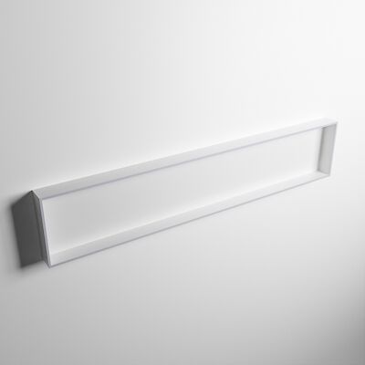 MONDIAZ EASY Nis 149,5×29,5cm in solid surface kleur Cale | Talc. 1 vak geschikt voor in- of opbouw