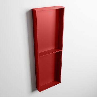 MONDIAZ EASY Nis 149,5×29,5cm in solid surface kleur Fire | Fire. 2 vakken geschikt voor in- of opbouw