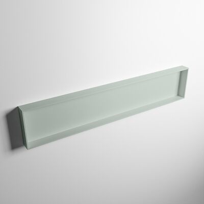 MONDIAZ EASY Nis 149,5×29,5cm in solid surface kleur Greey | Greey. 1 vak geschikt voor in- of opbouw