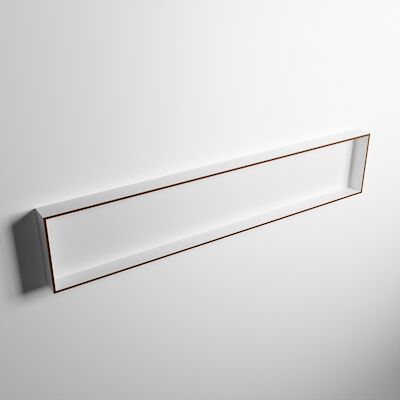 MONDIAZ EASY Nis 149,5×29,5cm in solid surface kleur Rust | Talc. 1 vak geschikt voor in- of opbouw
