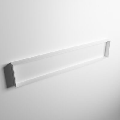 MONDIAZ EASY Nis 149,5×29,5cm in solid surface kleur Talc | Talc. 1 vak geschikt voor in- of opbouw
