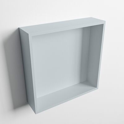 MONDIAZ EASY Nis 29,5×29,5cm in solid surface kleur Clay | Clay. 1 vak geschikt voor in- of opbouw