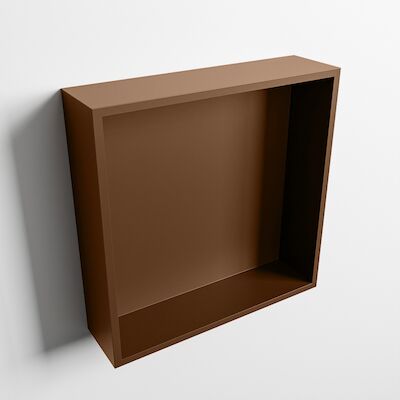 MONDIAZ EASY Nis 29,5×29,5cm in solid surface kleur Rust | Rust. 1 vak geschikt voor in- of opbouw