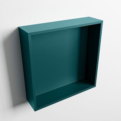 MONDIAZ EASY Nis 29,5×29,5cm in solid surface kleur Smag | Smag. 1 vak geschikt voor in- of opbouw