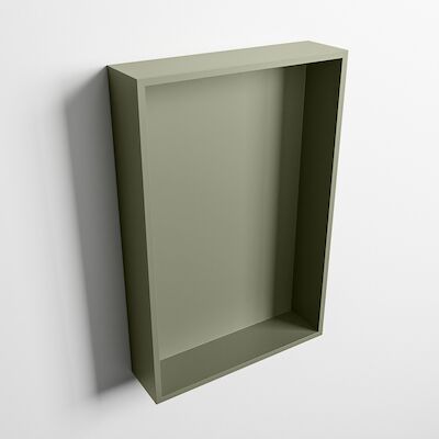 MONDIAZ EASY Nis 44,5×29,5cm in solid surface kleur Army | Army. 1 vak geschikt voor in- of opbouw
