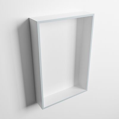 MONDIAZ EASY Nis 44,5×29,5cm in solid surface kleur Clay | Talc. 1 vak geschikt voor in- of opbouw