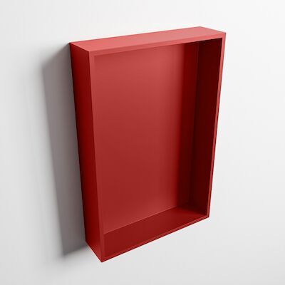 MONDIAZ EASY Nis 44,5×29,5cm in solid surface kleur Fire | Fire. 1 vak geschikt voor in- of opbouw