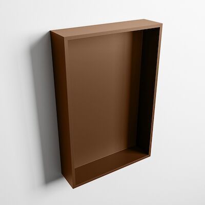 MONDIAZ EASY Nis 44,5×29,5cm in solid surface kleur Rust | Rust. 1 vak geschikt voor in- of opbouw