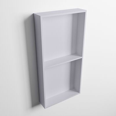 MONDIAZ EASY Nis 59,5×29,5cm in solid surface kleur Cale | Cale. 2 vakken geschikt voor in- of opbouw