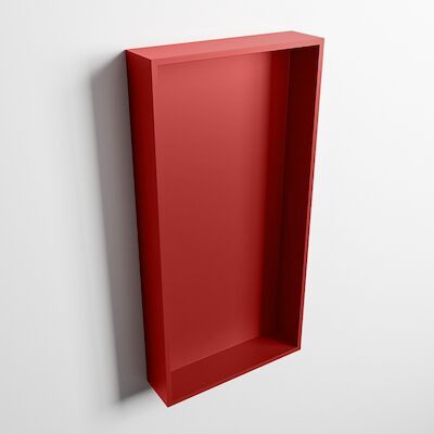 MONDIAZ EASY Nis 59,5×29,5cm in solid surface kleur Fire | Fire. 1 vak geschikt voor in- of opbouw