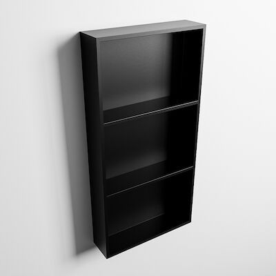 MONDIAZ EASY Nis 59,5×29,5cm in solid surface kleur Urban | Urban. 3 vakken geschikt voor in- of opbouw