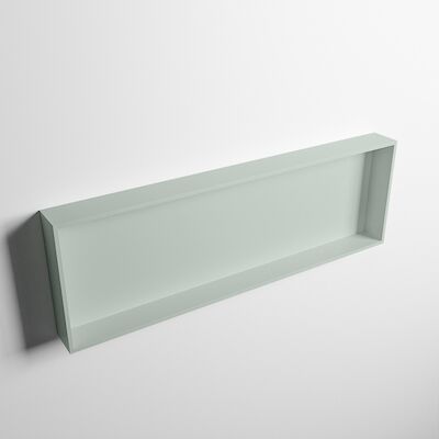 MONDIAZ EASY Nis 89,5×29,5cm in solid surface kleur Greey | Greey. 1 vak geschikt voor in- of opbouw