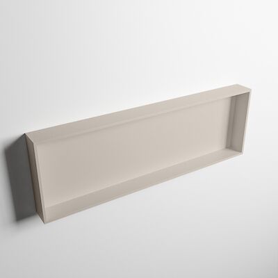 MONDIAZ EASY Nis 89,5×29,5cm in solid surface kleur Linen | Linen. 1 vak geschikt voor in- of opbouw