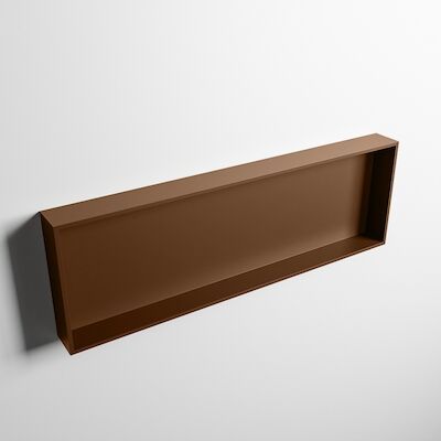 MONDIAZ EASY Nis 89,5×29,5cm in solid surface kleur Rust | Rust. 1 vak geschikt voor in- of opbouw