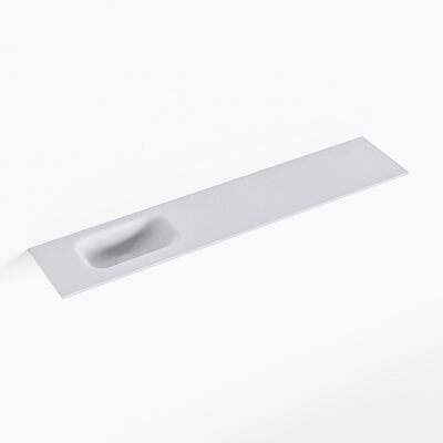 MONDIAZ EDEN Cale solid surface inleg wastafel voor toiletmeubel 110cm. Positie wasbak links