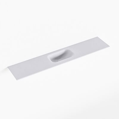 MONDIAZ EDEN Cale solid surface inleg wastafel voor toiletmeubel 110cm. Positie wasbak midden