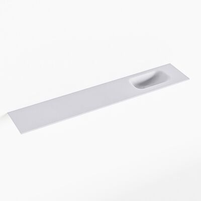 MONDIAZ EDEN Cale solid surface inleg wastafel voor toiletmeubel 120cm. Positie wasbak rechts