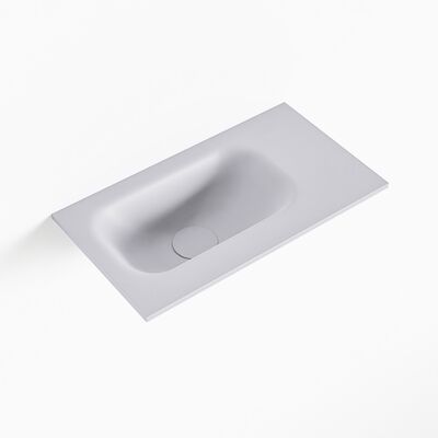 MONDIAZ EDEN Cale solid surface inleg wastafel voor toiletmeubel 40cm. Positie wasbak links