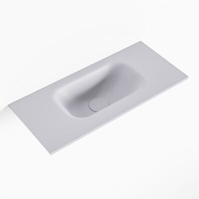 MONDIAZ EDEN Cale solid surface inleg wastafel voor toiletmeubel 50cm. Positie wasbak midden