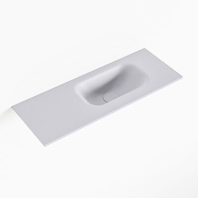 MONDIAZ EDEN Cale solid surface inleg wastafel voor toiletmeubel 60cm. Positie wasbak rechts