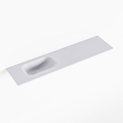 MONDIAZ EDEN Cale solid surface inleg wastafel voor toiletmeubel 90cm. Positie wasbak links