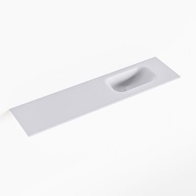 MONDIAZ EDEN Cale solid surface inleg wastafel voor toiletmeubel 90cm. Positie wasbak rechts