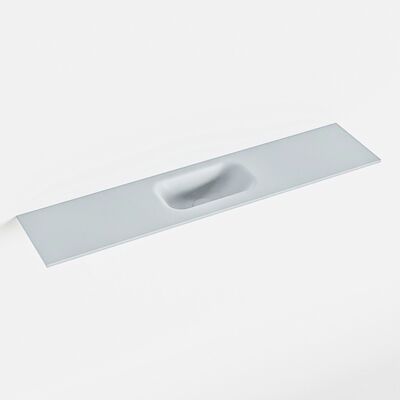 MONDIAZ EDEN Clay solid surface inleg wastafel voor toiletmeubel 100cm. Positie wasbak midden