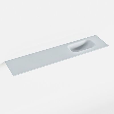MONDIAZ EDEN Clay solid surface inleg wastafel voor toiletmeubel 100cm. Positie wasbak rechts