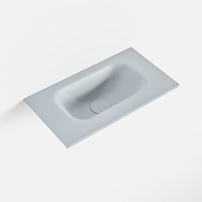 MONDIAZ EDEN Clay solid surface inleg wastafel voor toiletmeubel 40cm. Positie wasbak midden