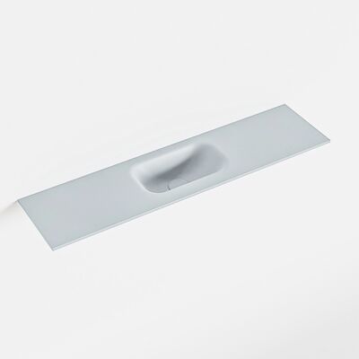 MONDIAZ EDEN Clay solid surface inleg wastafel voor toiletmeubel 90cm. Positie wasbak midden