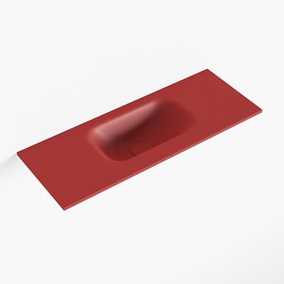 MONDIAZ EDEN Fire solid surface inleg wastafel voor toiletmeubel 60cm. Positie wasbak midden