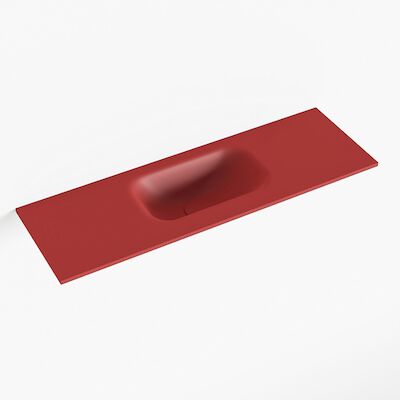 MONDIAZ EDEN Fire solid surface inleg wastafel voor toiletmeubel 70cm. Positie wasbak midden