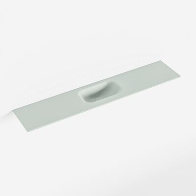 MONDIAZ EDEN Greey solid surface inleg wastafel voor toiletmeubel 110cm. Positie wasbak midden