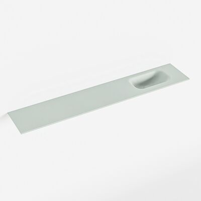 MONDIAZ EDEN Greey solid surface inleg wastafel voor toiletmeubel 120cm. Positie wasbak rechts