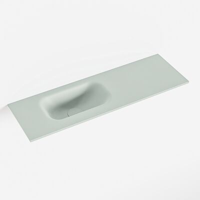 MONDIAZ EDEN Greey solid surface inleg wastafel voor toiletmeubel 70cm. Positie wasbak links