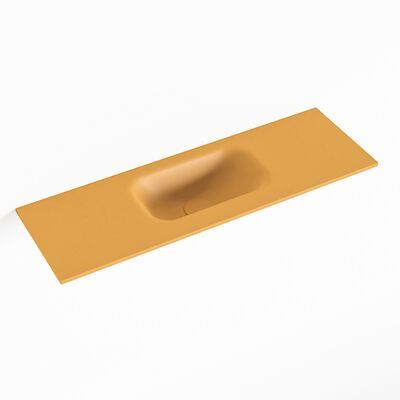 MONDIAZ EDEN Ocher solid surface inleg wastafel voor toiletmeubel 70cm. Positie wasbak midden