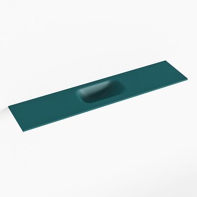 MONDIAZ EDEN Smag solid surface inleg wastafel voor toiletmeubel 100cm. Positie wasbak midden