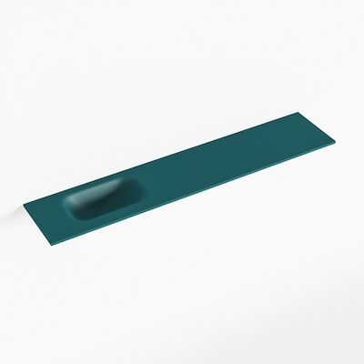MONDIAZ EDEN Smag solid surface inleg wastafel voor toiletmeubel 110cm. Positie wasbak links
