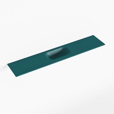 MONDIAZ EDEN Smag solid surface inleg wastafel voor toiletmeubel 110cm. Positie wasbak midden