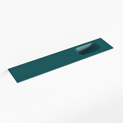 MONDIAZ EDEN Smag solid surface inleg wastafel voor toiletmeubel 110cm. Positie wasbak rechts