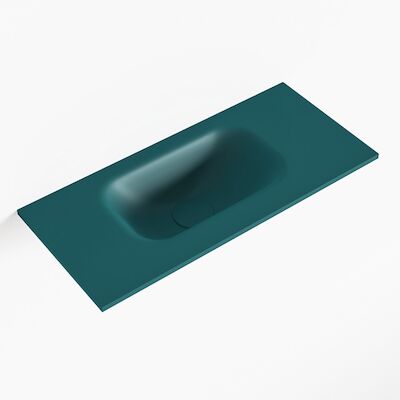 MONDIAZ EDEN Smag solid surface inleg wastafel voor toiletmeubel 50cm. Positie wasbak links