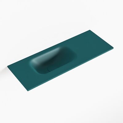 MONDIAZ EDEN Smag solid surface inleg wastafel voor toiletmeubel 60cm. Positie wasbak links